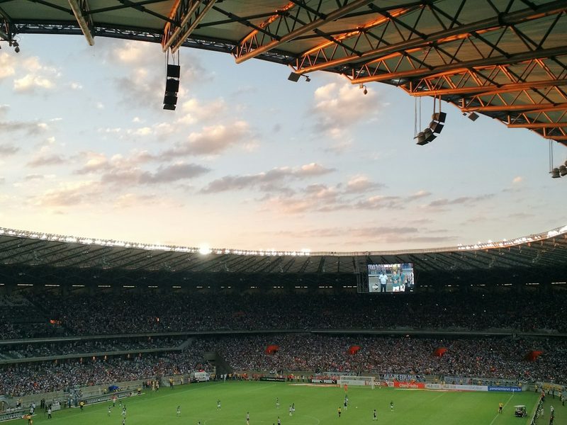 Soccer stadium during daytime
