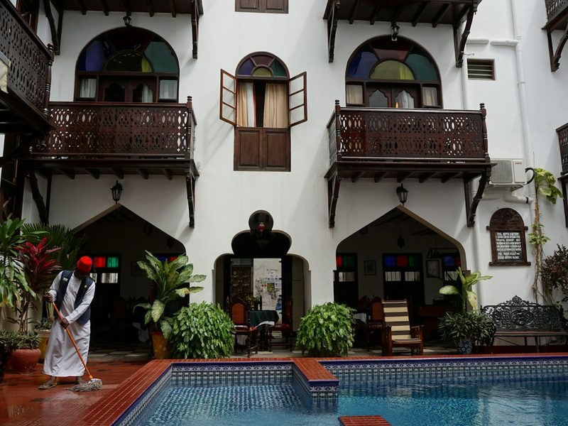 Courtyard pool