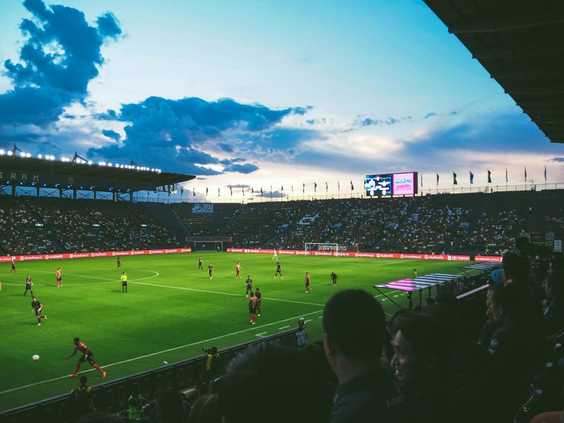 People watching soccer arena (illustrative photo)